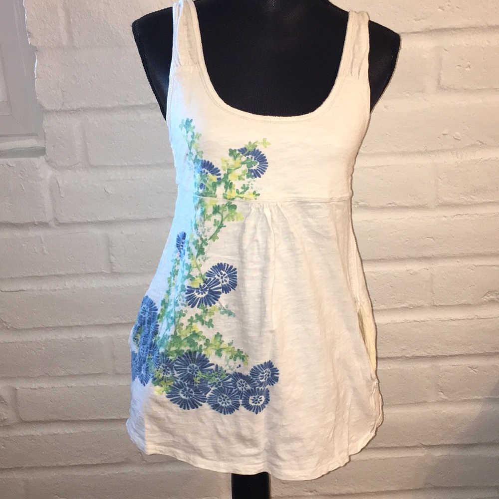 NWOT FREE PEOPLE Flower Print Tank Top Size S